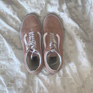 rose vans, size 8